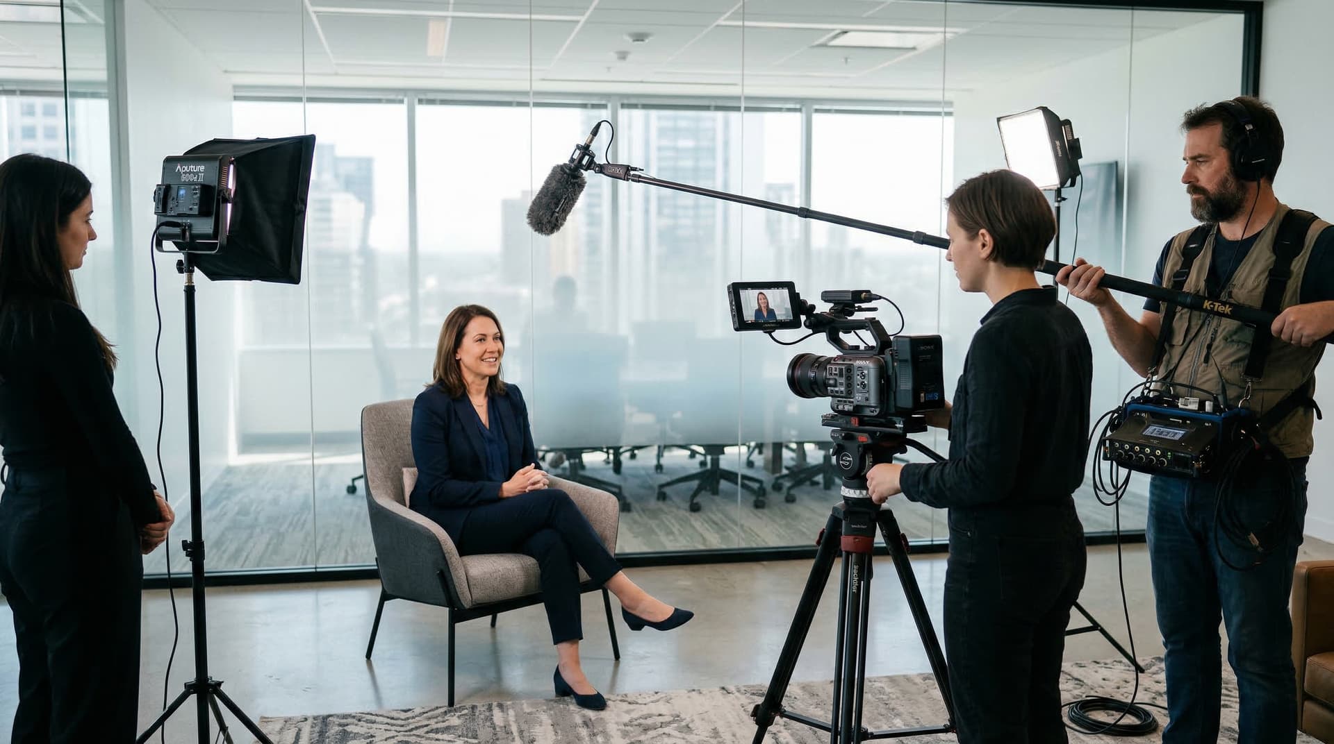 A professional video production requires an experienced crew and high-quality equipment