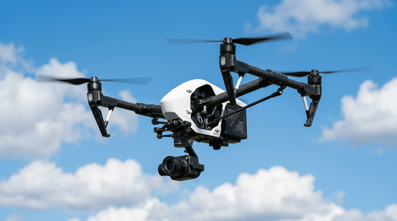 Drone versus helicopter